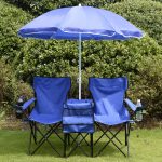 Folding Picnic Chair with Umbrella