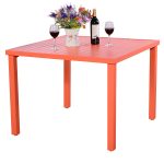 Outdoor Steel Square Dining Table