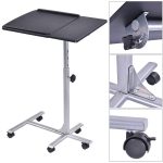 Adjustable Angle & Height Rolling Laptop Table