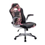 Pink Camo PU Leather High Back Executive Office Chair