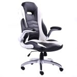 White Executive Racing Style Bucket Seat Gaming Chair