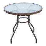 Outdoor Patio Steel Round Table