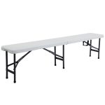 6′ Portable Plastic In / Outdoor Picnic Camping Folding Bench