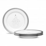 Noritake Crestwood Platinum Holiday Accent Plates, 9″-Set of 4