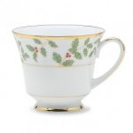 Noritake Holly and Berry Gold Cup, 8 oz.