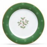 Noritake Holly and Berry Gold Accent/Luncheon Plate, 9″