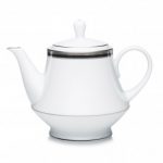 Noritake Austin Platinum Teapot, 38 oz.