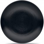 Noritake BoB Swirl (Black on Black) Salad/Dessert Plate, 8 1/4″