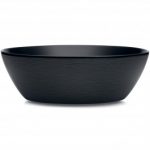 Noritake BoB Swirl (Black on Black) Bowl-Large Round Vegetable, 10 1/4″, 90 oz.