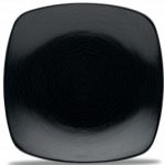 Noritake BoB Swirl (Black on Black) Dinner Plate – Square, 11″