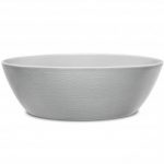 Noritake GoG Swirl (Grey on Grey) Bowl-Large Round Vegetable, 10 1/4″, 90 oz.