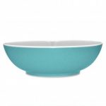 Noritake ColorTrio Turquoise Coupe Serving Bowl