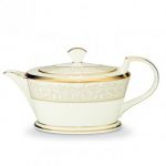 Noritake White Palace Teapot, 40 oz.