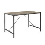 48 Inch Angle Iron Wood Dining Table