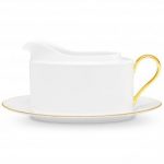 Noritake Accompanist Gravy and Tray with Round Handle