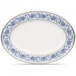 Noritake Sonnet in Blue Platter-Oval, 14″
