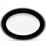 Noritake Pearl Noir Oval Platter, 12″