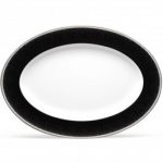Noritake Pearl Noir Oval Platter, 16″