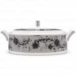 Noritake Chantilly Noire Covered Vegetable Bowl