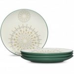 Noritake Colorwave Spruce Set of 4 Holiday Accent Plates