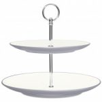 Noritake Colorwave Slate Two-Tiered Tray