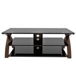 55 Inch Espresso Brown and Black TV Stand – Willow