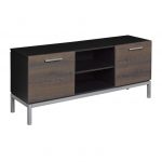 56 Inch Umber Brown and Black TV Stand