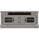 65 Inch Burnished White TV Stand – Fremont