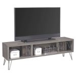 65 Inch Driftwood Brown TV Stand – Studio