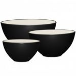 Noritake Colorwave Graphite Bowl-Set of 3 – Small, 6 1/4″, Medium, 7 7/8″, Large, 9 7/8″