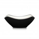Noritake Colorwave Graphite Small Two-Tone Square Bowl