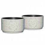 Noritake Colorwave Graphite Bowls-Bloom Stacking, Set of 2, 3 3/4″, 9 oz.