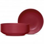 Noritake Colorwave Raspberry Side Prep Dish, Set of 8, 4 1/2″