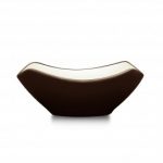 Noritake Colorwave Chocolate Small Two-Tone Square Bowl