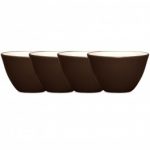 Noritake Colorwave Chocolate Bowls-Mini, Set of 4, 4″