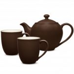 Noritake Colorwave Chocolate Tea for Two (This set contains 1 Small Teapot, 24, oz. and 2 Mugs)
