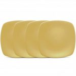 Noritake Colorwave Mustard Quad Plate-Mini, 6 1/2″ (Set of 4)