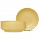 Noritake Colorwave Mustard Side Prep Dish, Set of 8, 4 1/2″