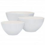 Noritake Colorwave White Bowl-Set of 3 – Small, 6 1/8″, Medium, 7 7/8″, Large, 9 7/8″