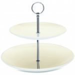 Noritake Colorwave White Two Tiered Hostess Tray