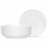 Noritake Colorwave White Side Prep Dish, Set of 8, 4 1/2″