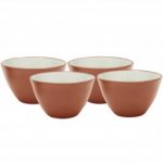 Noritake Colorwave Terra Cotta Bowls-Mini, Set of 4, 4″