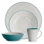 Noritake Colorwave Turquoise 4-Piece Bloom Coupe Place Setting