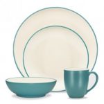 Noritake Colorwave Turquoise 4-Piece Coupe Place Setting-Sample