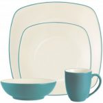 Noritake Colorwave Turquoise 4-Piece Square Place Setting