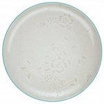 Noritake Colorwave Turquoise Dinner Plate-Bloom Coupe, 10 1/2″
