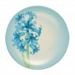 Noritake Colorwave Turquoise Accent/Luncheon Plate-Floral, 8 1/4″