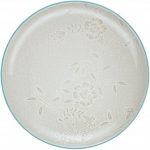Noritake Colorwave Turquoise Platter-Bloom Coupe Round, 12″