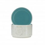 Noritake Colorwave Turquoise Bowls-Bloom Stacking, Set of 2, 3 3/4″, 9 oz.