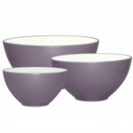 Noritake Colorwave Plum Bowl-Set of 3 – Small, 6 1/8″, Medium, 7 7/8″, Large, 9 7/8″